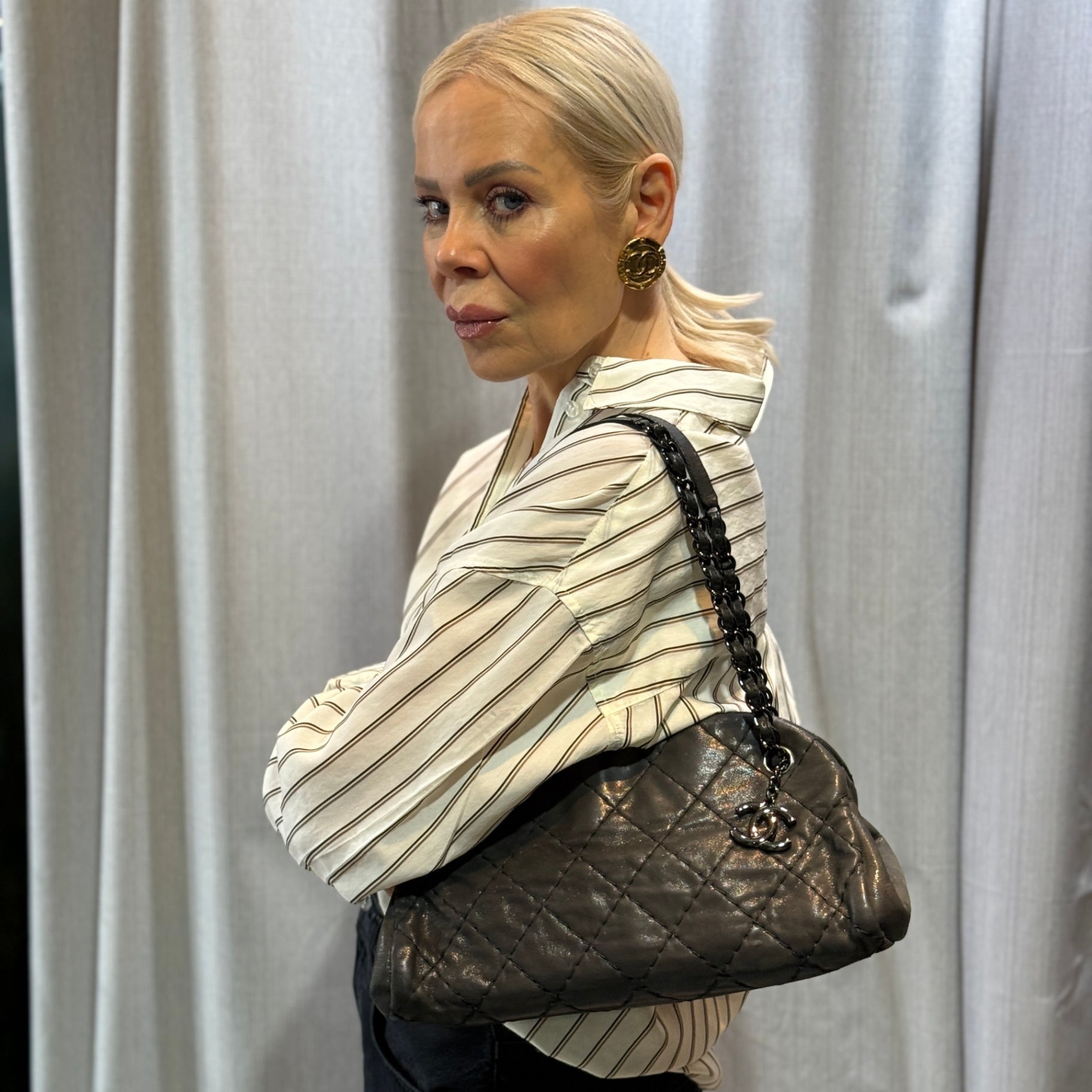 CHANEL Mademoiselle Coco Charm Bowling Bag