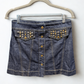 LOUIS VUITTON Denim Mini Skirt Sz 38