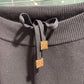 LOUIS VUITTON Monogram Wool Cashmere Knit Set Sz M
