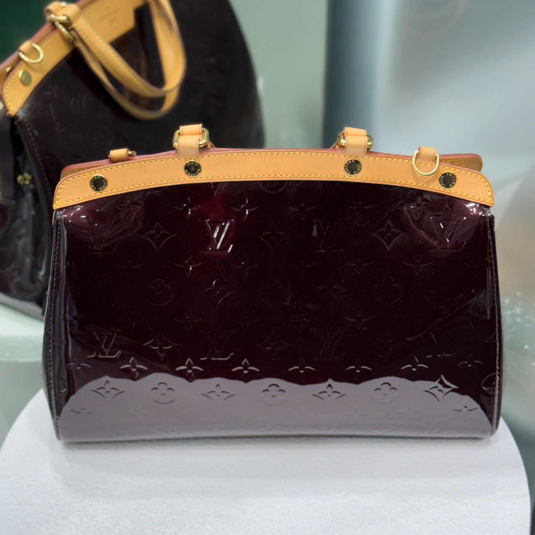 LOUIS VUITTON Brea Bag Burgundy