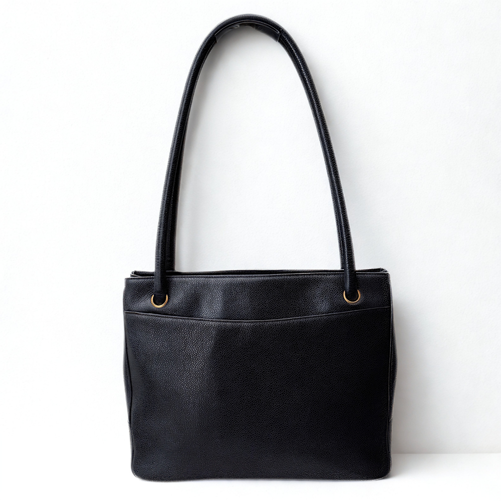 CHANEL Vintage Caviar Tote
