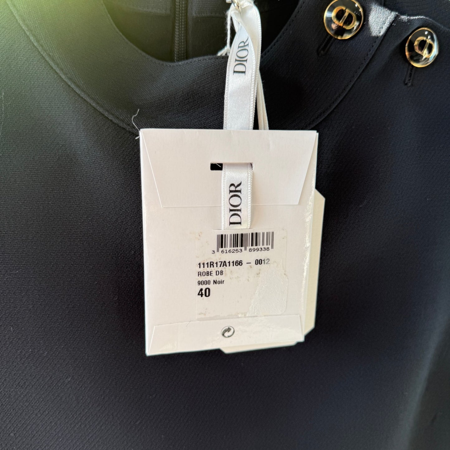 DIOR 30 Montaigne Black Mini Dress Sz 40