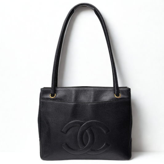 CHANEL Vintage Caviar Tote