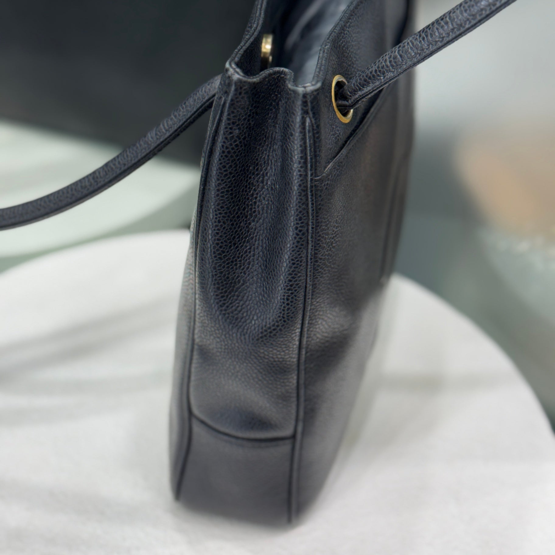 CHANEL Vintage Caviar Tote