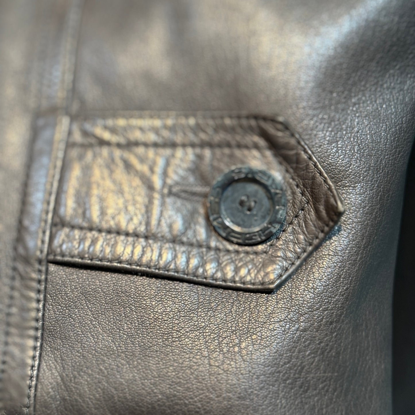 HERMES Vintage Leather Trench