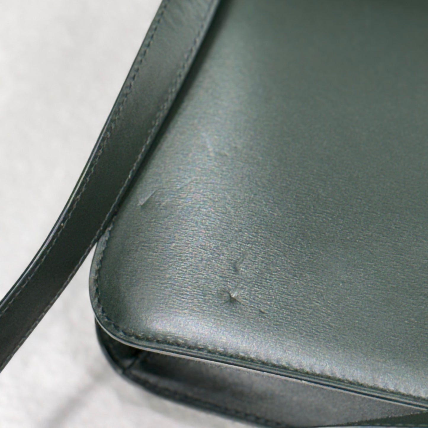 SAINT LAURENT Le Carré Shoulder Bag Green