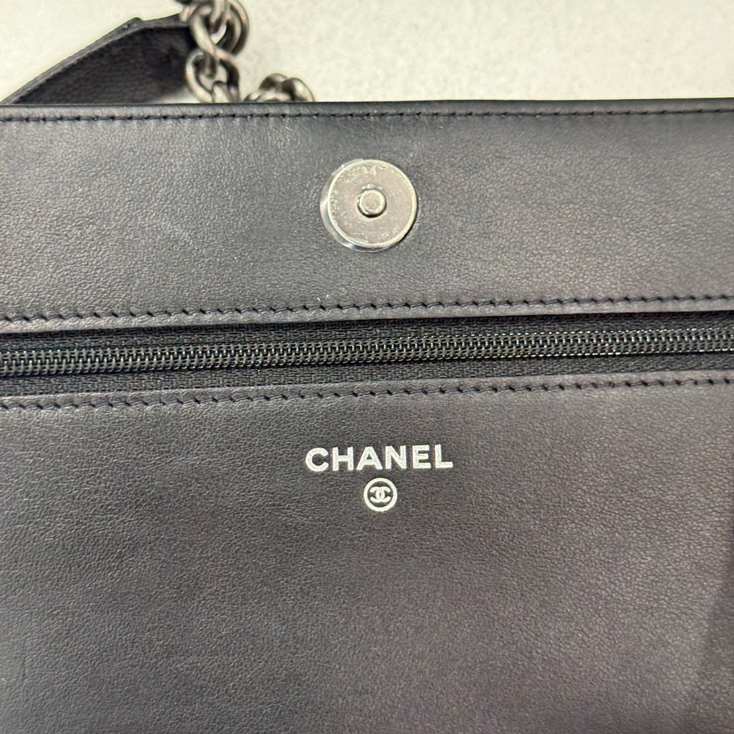 CHANEL Boy WOC Caviar Crossbody Black