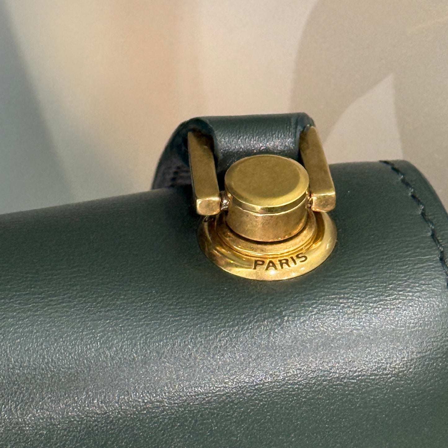 SAINT LAURENT Le Carré Shoulder Bag Green