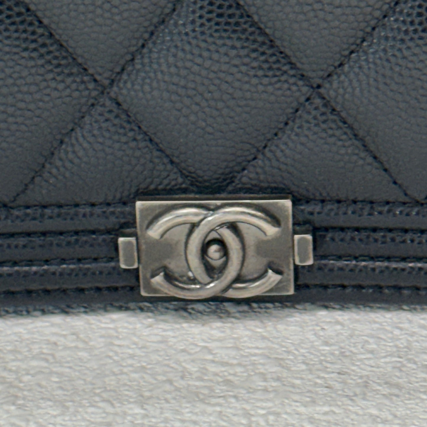 CHANEL Boy WOC Caviar Crossbody Black
