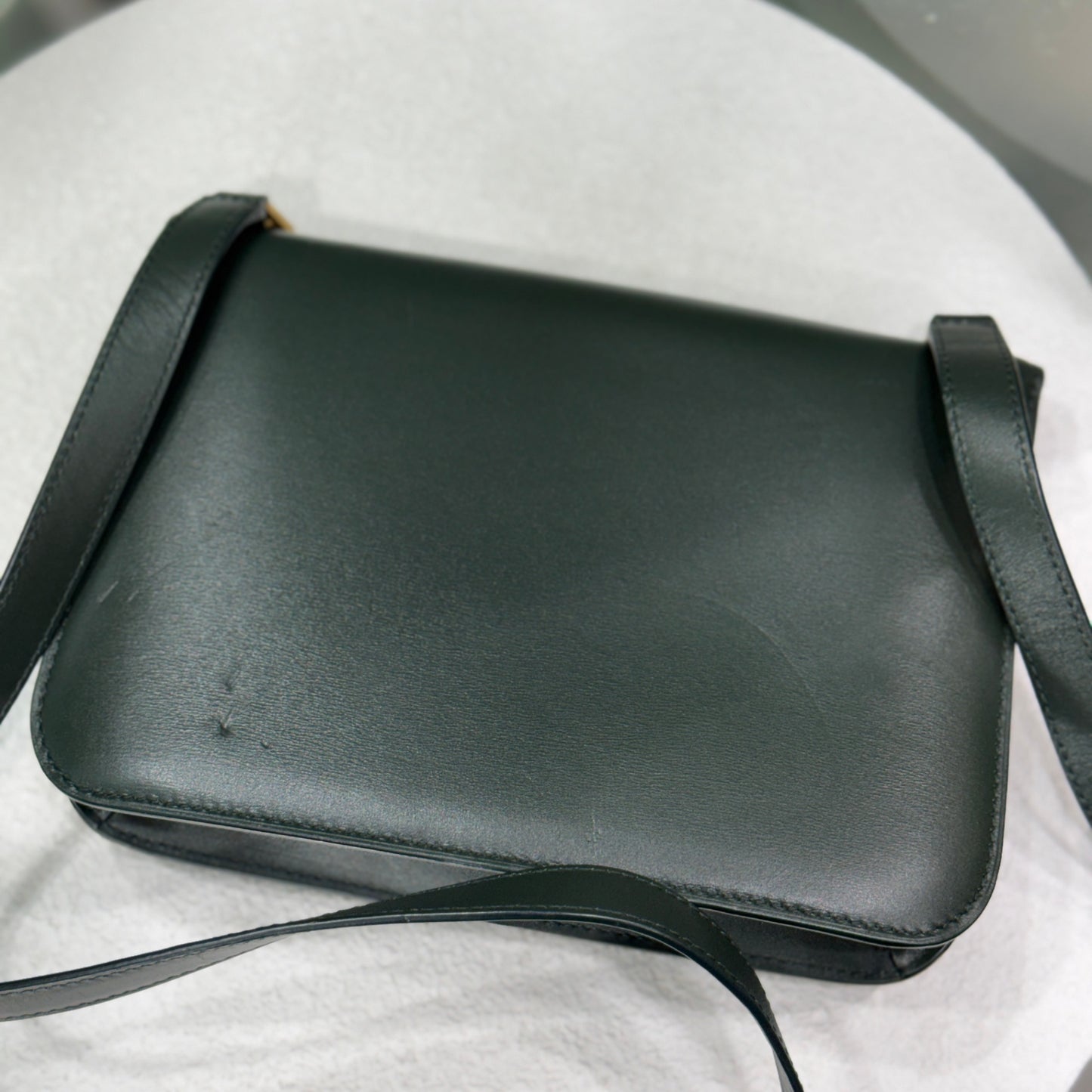 SAINT LAURENT Le Carré Shoulder Bag Green