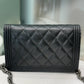 CHANEL Boy WOC Caviar Crossbody Black
