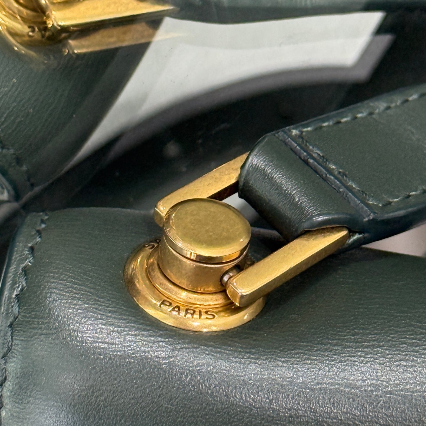 SAINT LAURENT Le Carré Shoulder Bag Green