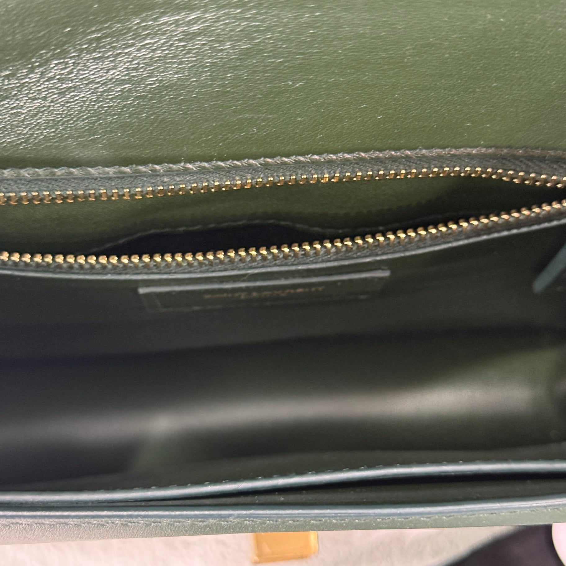 SAINT LAURENT Le Carré Shoulder Bag Green