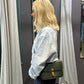 SAINT LAURENT Le Carré Shoulder Bag Green