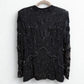LOUIS FERAUD Black Embellished Cardigan Sz 38