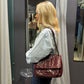 SAINT LAURENT Niki Crossbody Bag Bordeaux