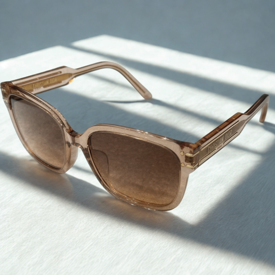 DIOR Light Brown Frame Sunglasses