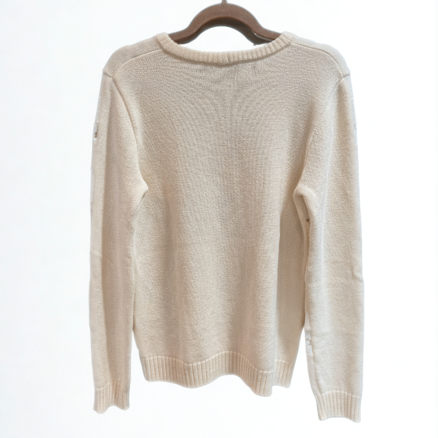 No: 21 Cream lace knit