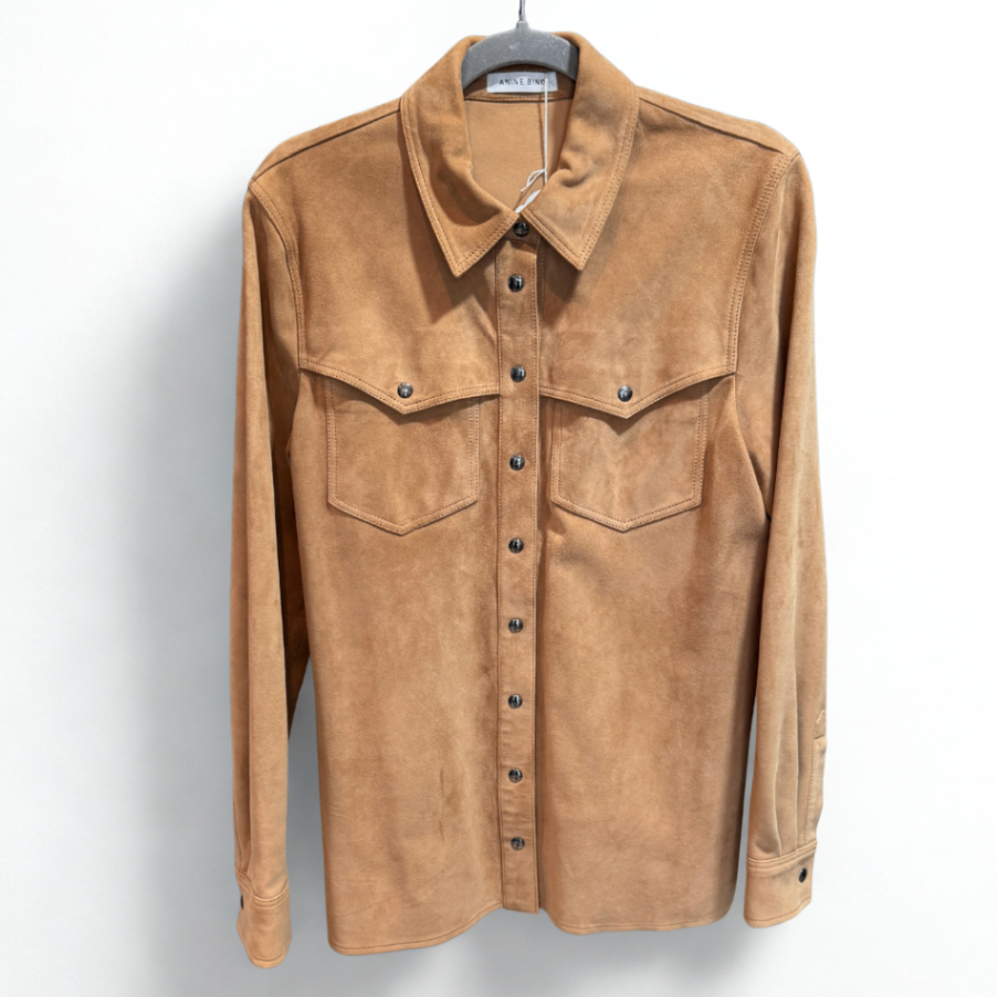 ANINE BING Suede Brown Jacket Sz S