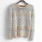 No: 21 Cream lace knit