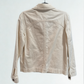 LEE MATHEWS Creme Cropped Denim Jacket Sz 2