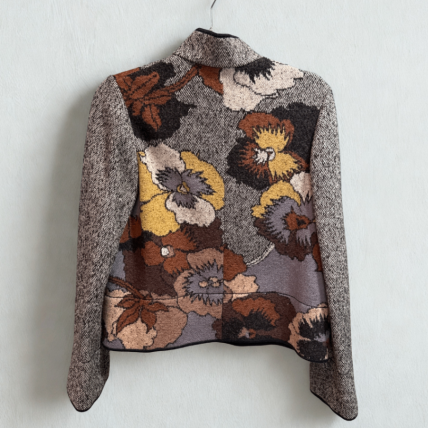 MISSONI Patterned Cropped Jacket Sz S/M