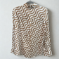 YAITTE Beige pattern shirt size XS