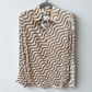 YAITTE Beige pattern shirt size XS