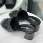 PRADA Padded Mules Sz 39