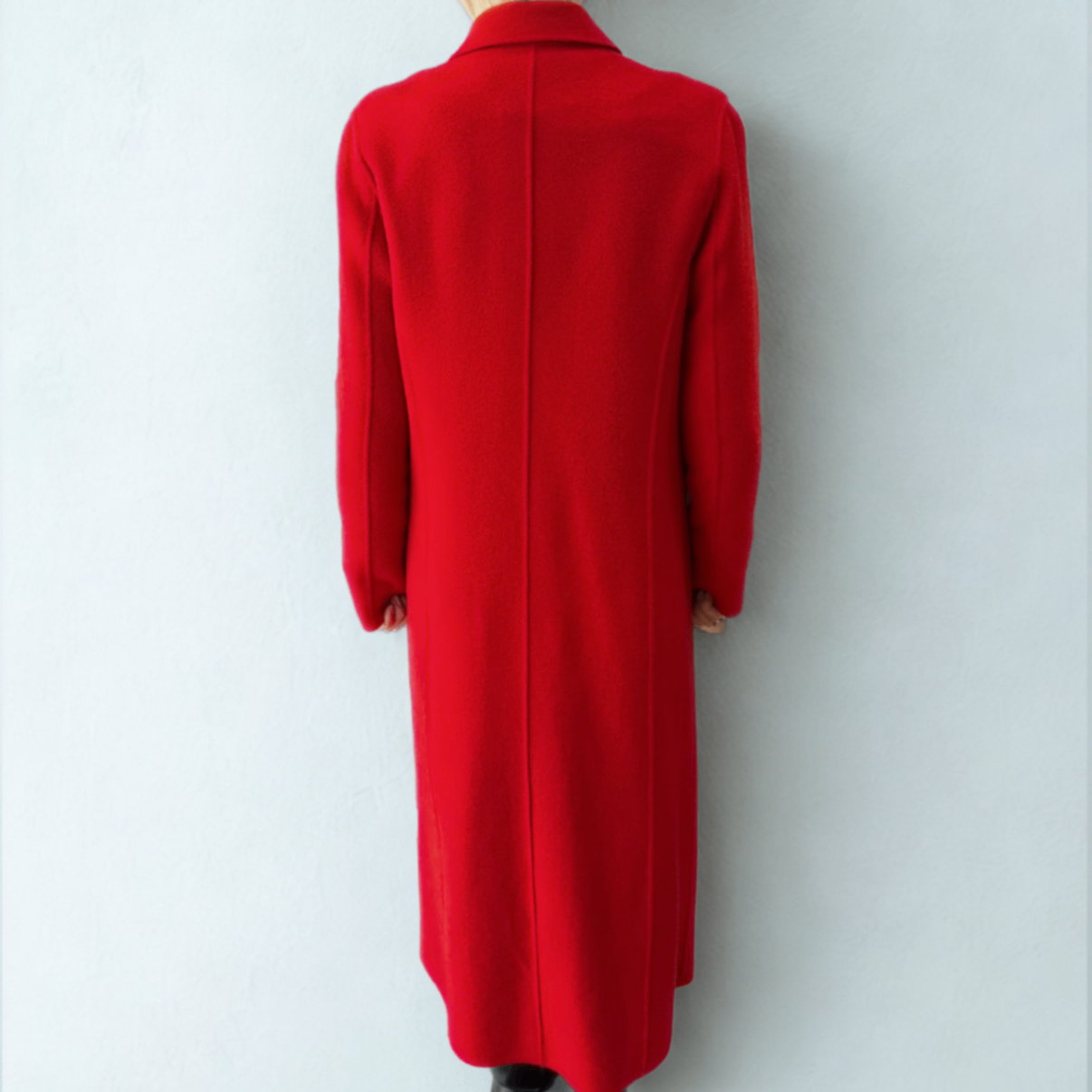 MAJE Red Wool Coat Sz 38