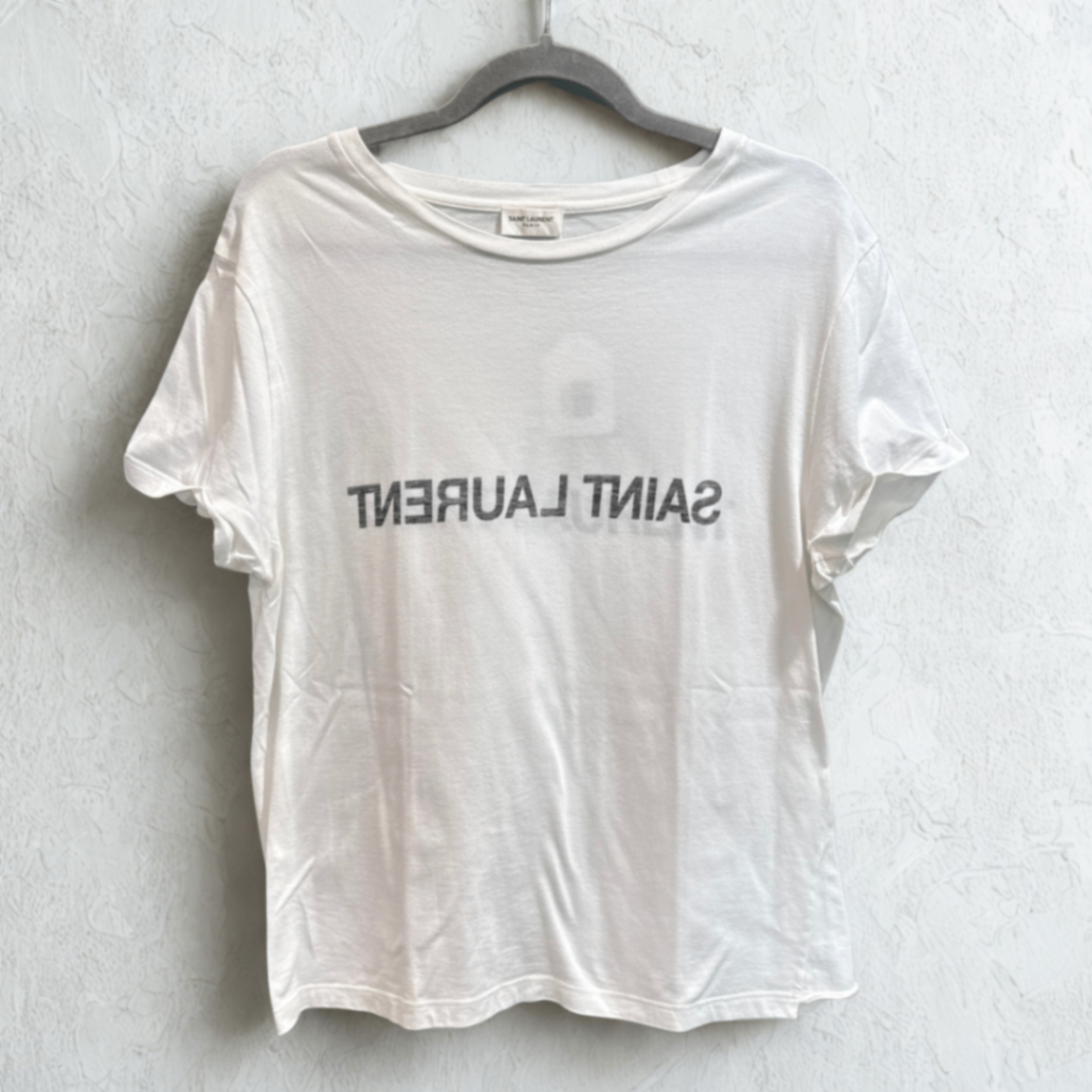 SAINT LAURENT Logo White Top
