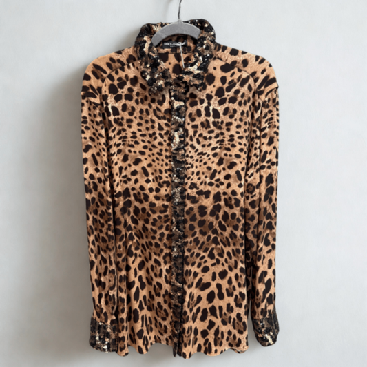 DOLCE & GABBANA Leopard Print Shirt