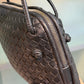 BOTTEGA VENETA Black Intrecciato Crossbody Bag