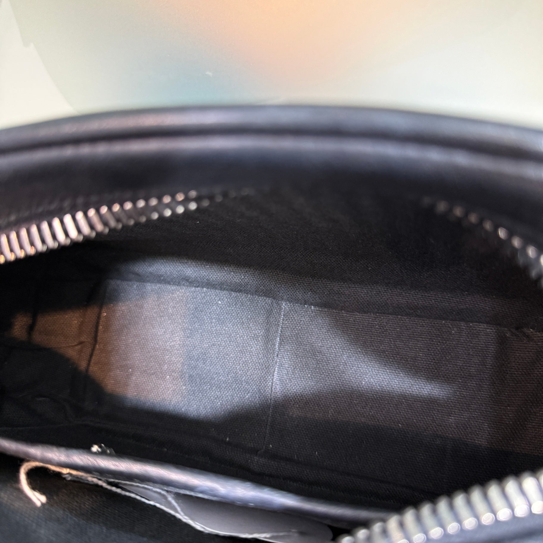Sportsmax black leather cross body bag