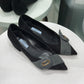 PRADA Black Suede Mules Sz 37