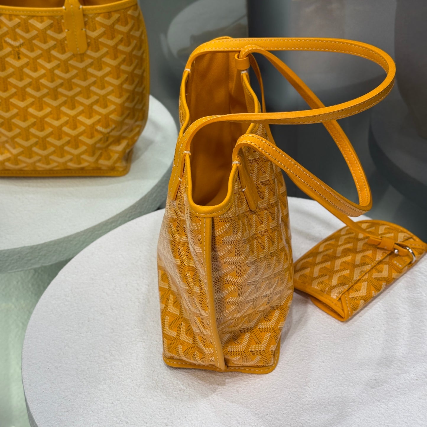 GOYARD Anjou Coated Canvas Mini Satchel