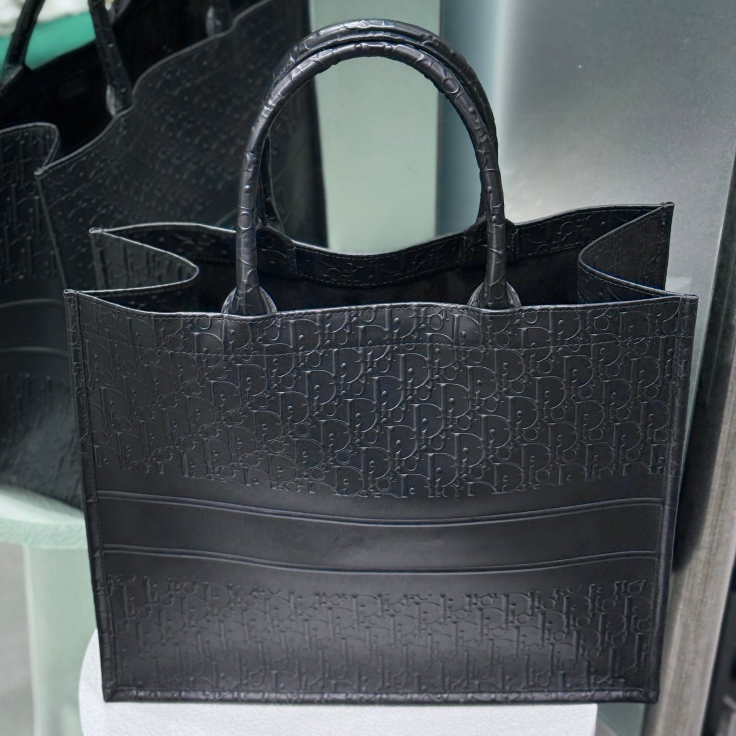 DIOR Monogram Black Book Tote