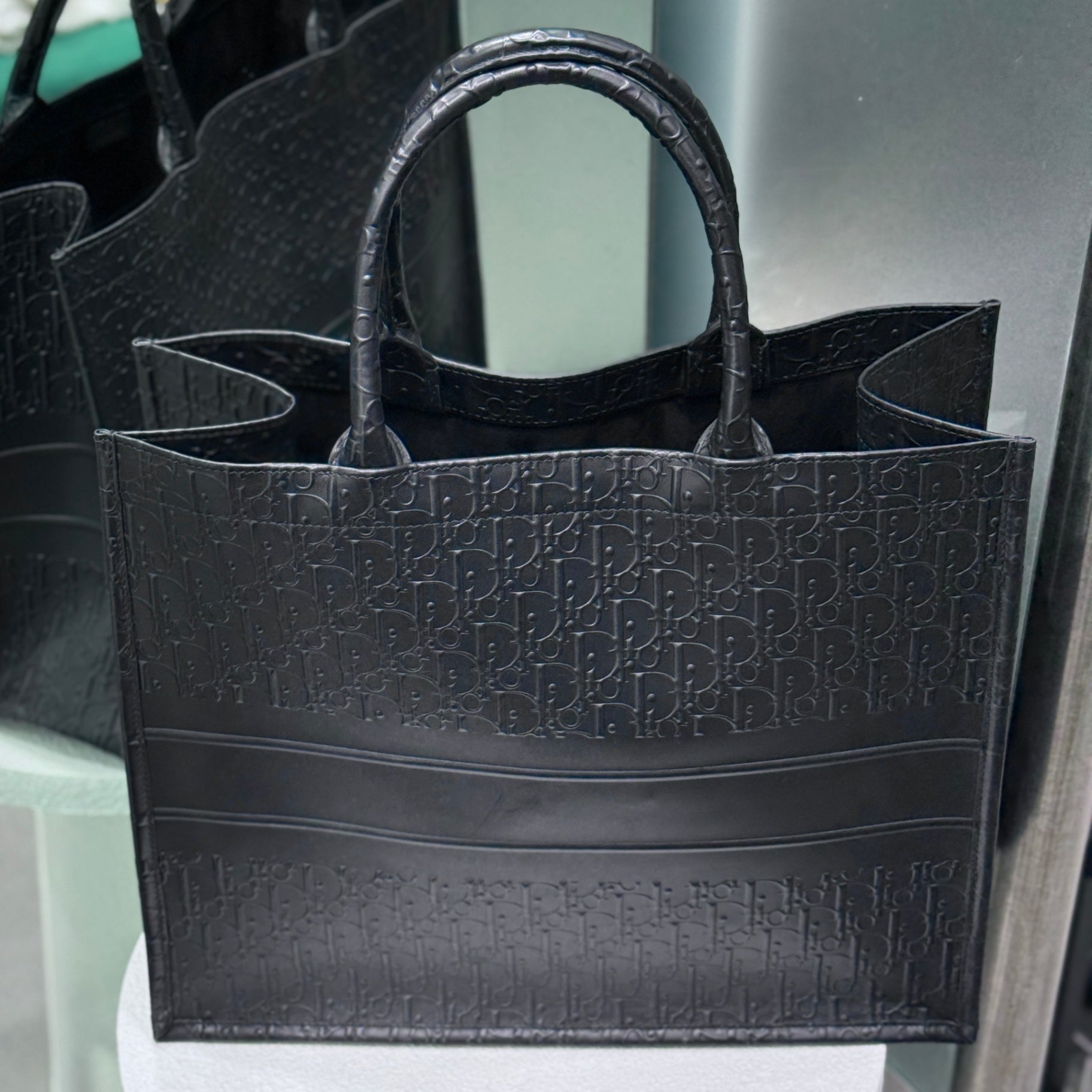 DIOR Monogram Black Book Tote