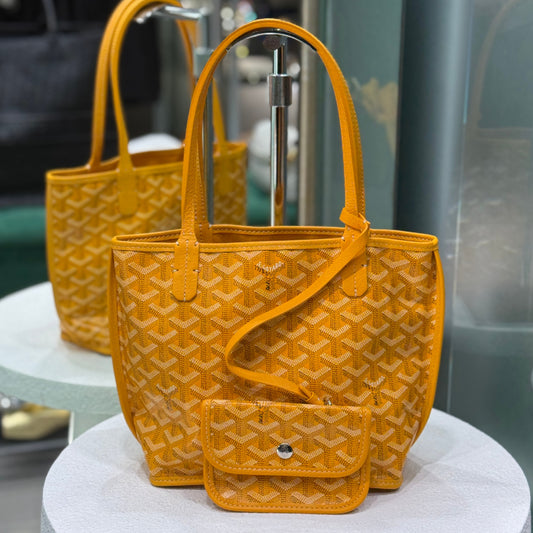 GOYARD Anjou Coated Canvas Mini Satchel