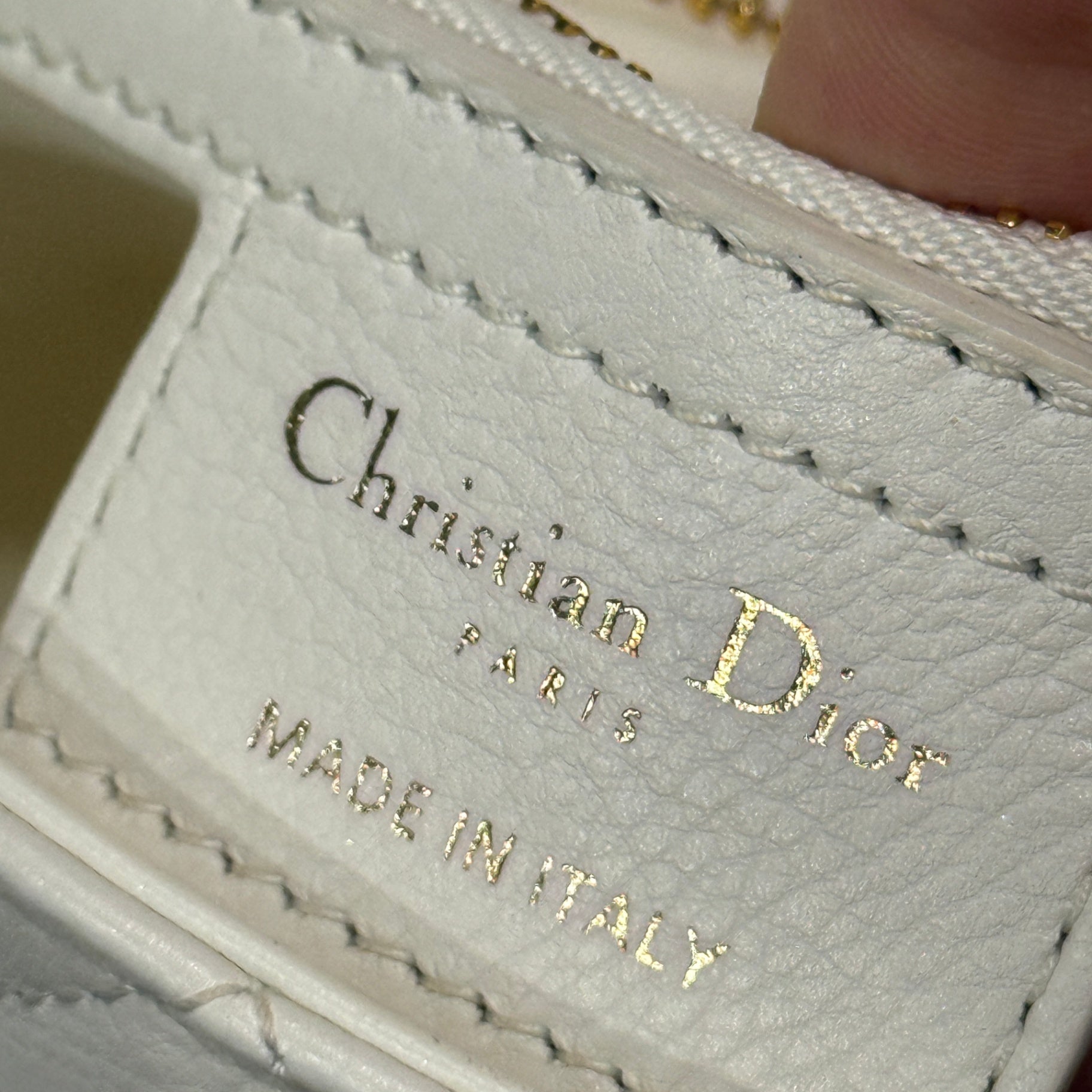 DIOR Ivory Caro Bag Small