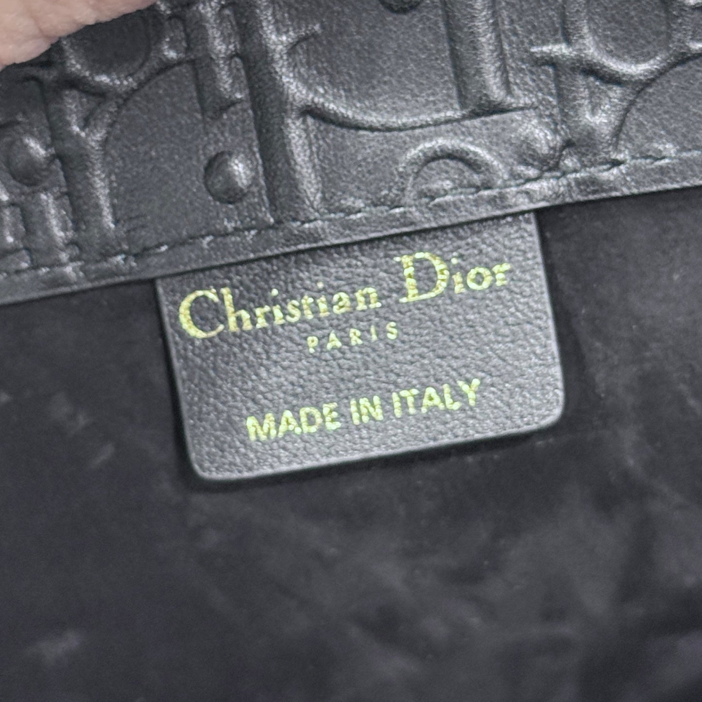 DIOR Monogram Black Book Tote
