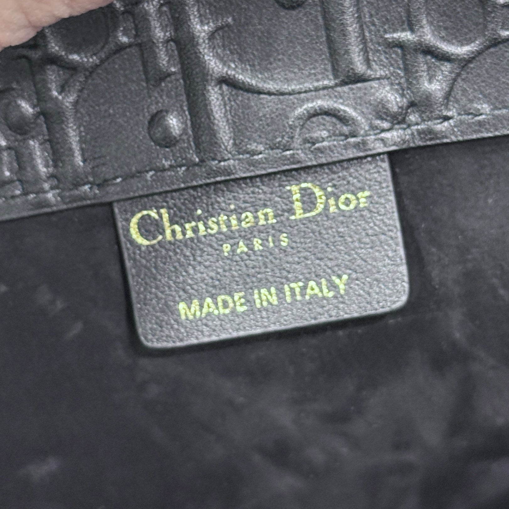 DIOR Monogram Black Book Tote