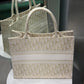 DIOR Monogram White Book Tote