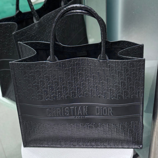 DIOR Monogram Black Book Tote