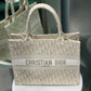 DIOR Monogram White Book Tote