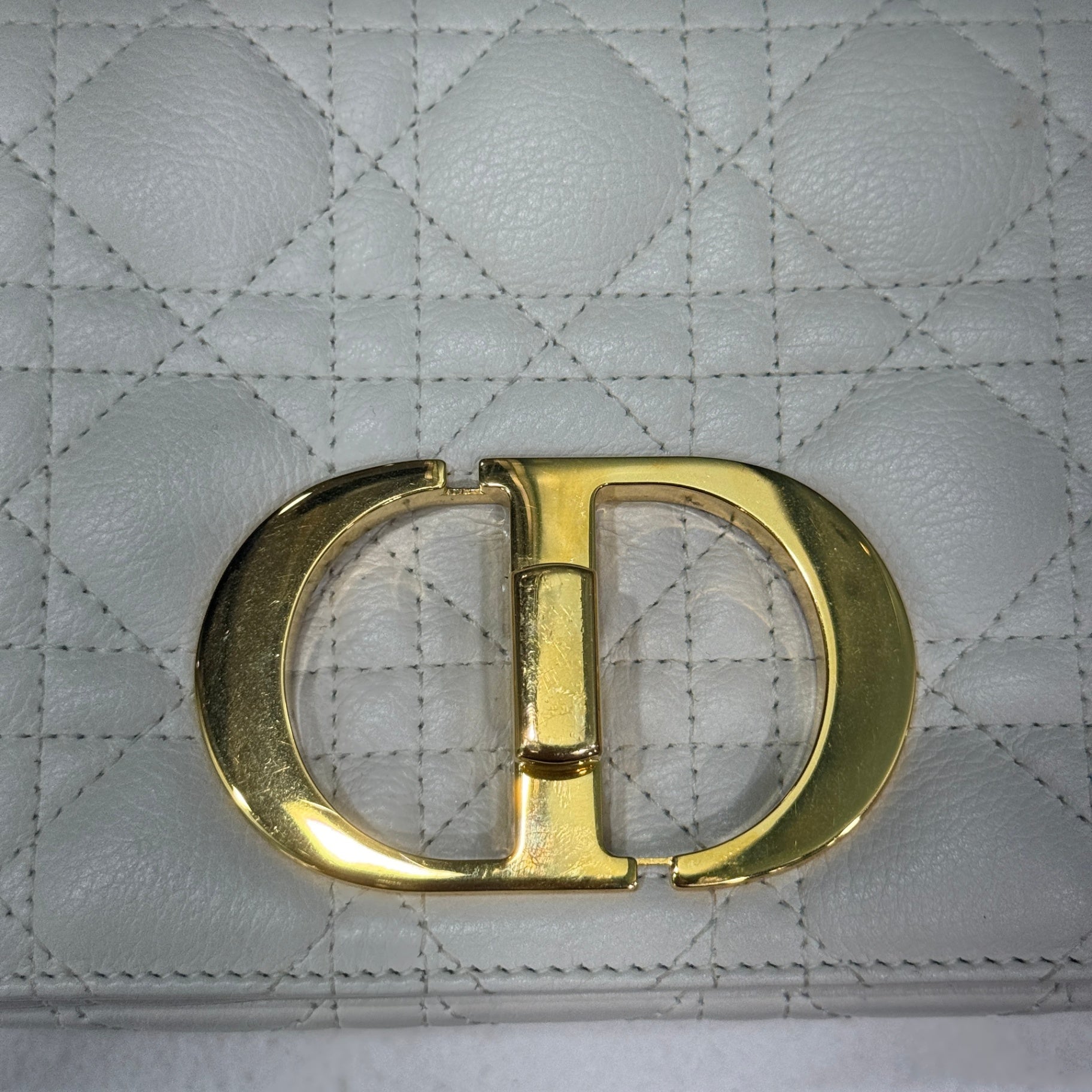 DIOR Ivory Caro Bag Small