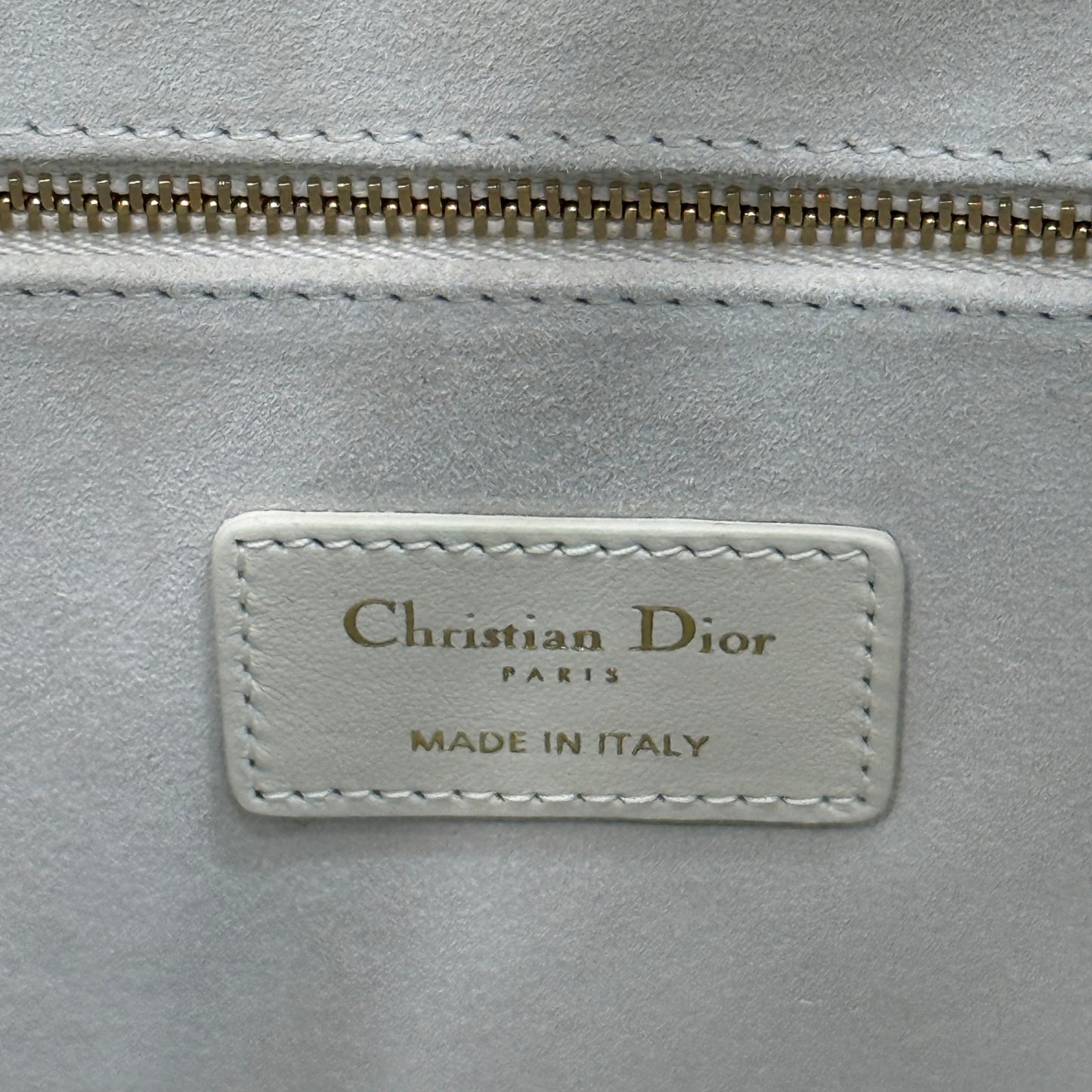 DIOR  Large Lady D-Lite Tote - White Cannage