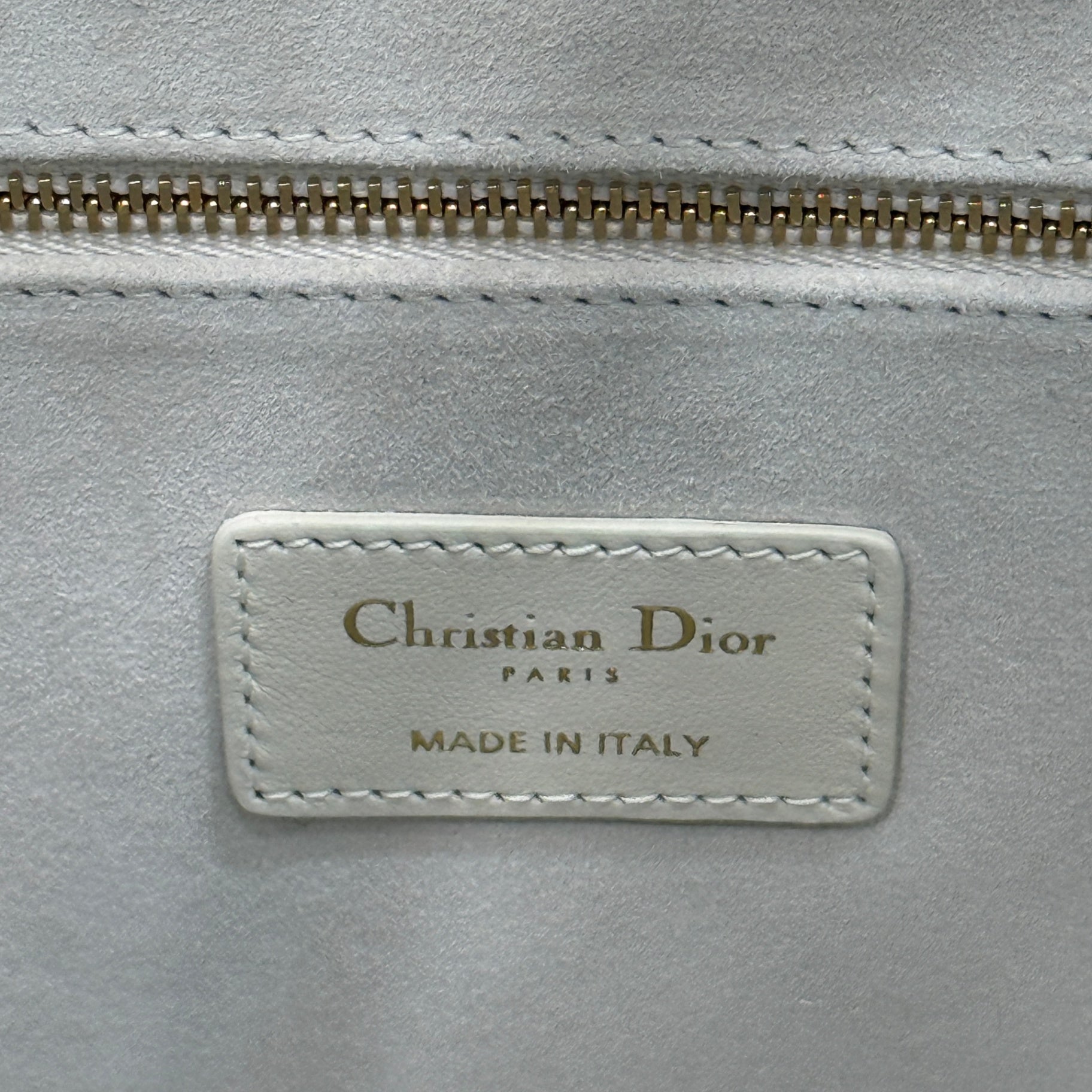 DIOR  Large Lady D-Lite Tote - White Cannage
