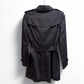 BURBERRY Black Short Trench Sz 8 (Suit Bag + Tags)