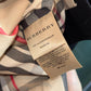 BURBERRY Black Short Trench Sz 8 (Suit Bag + Tags)